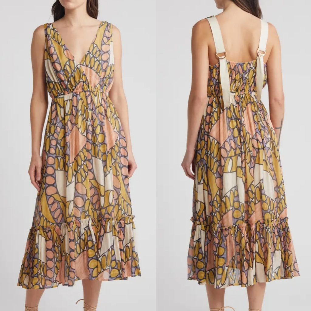 Cleobella Kay Patterned Midi Dress